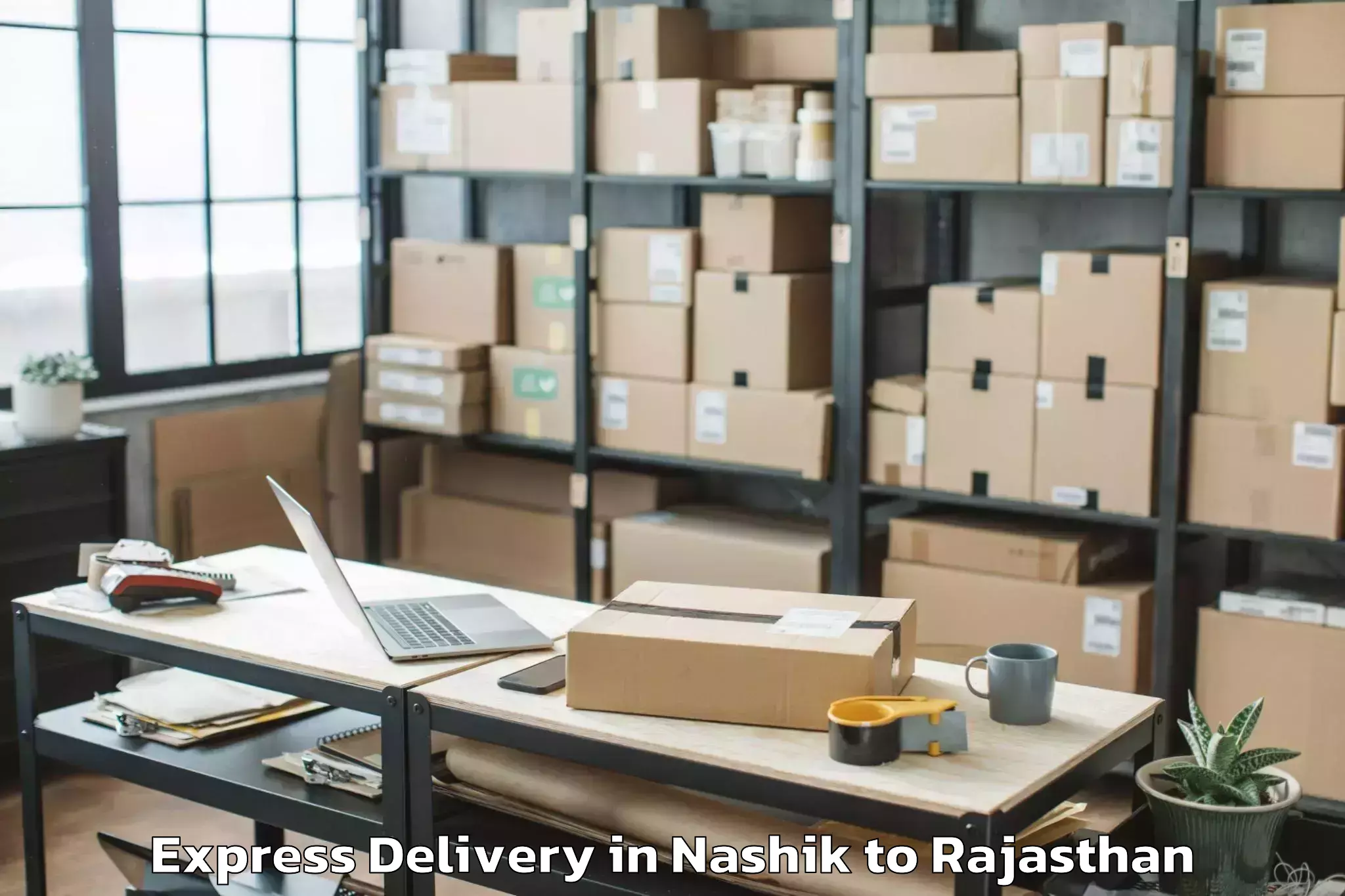 Leading Nashik to Kherwara Express Delivery Provider